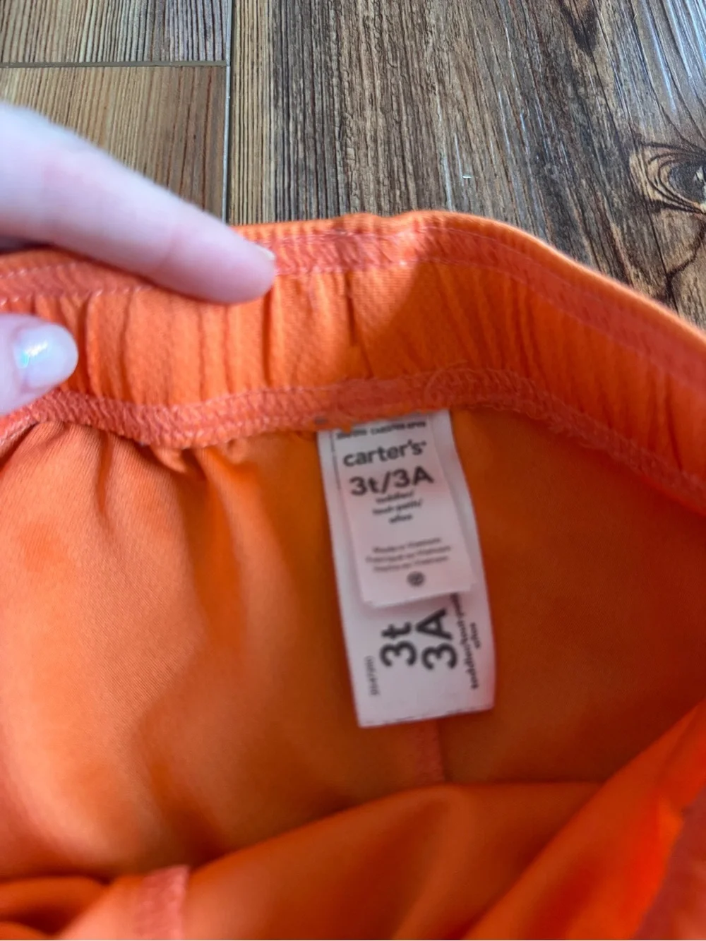3T - Carter's Bright Orange Athletic Pull-On Shorts